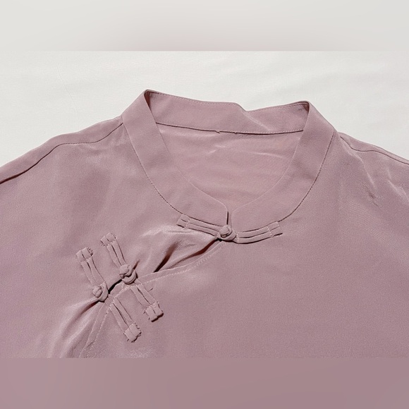 3/4 Sleeve 100% Silk Blouse - Picture 3 of 10